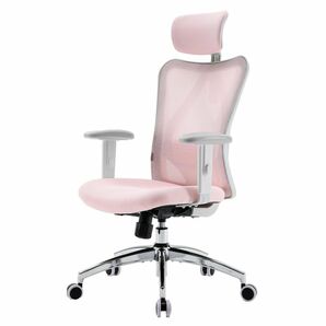 オフィスチェア 椅子 デスクチェア 人間工学 チェア テレワーク 疲れない (ピンク) 定価: 24,999円