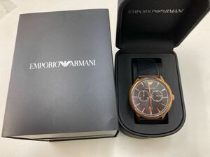 S[4D92] Emporio Armani часы наручные часы неподвижный AR-1792 декортивный элемент черный Gold цвет шт ..