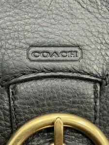 A【4D4】コーチ　coach 黒　ブラック　2way バッグ　ショルダーバッグ　ハンドバッグ　小さめの普段使いバッグ　ほぼ未使用で美品！！