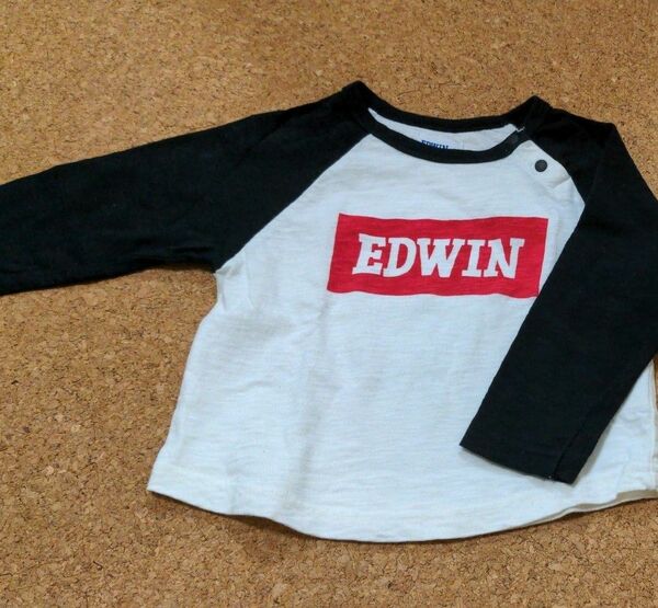 長袖Tシャツ ロンＴ キッズ　EDWIN　90サイズ