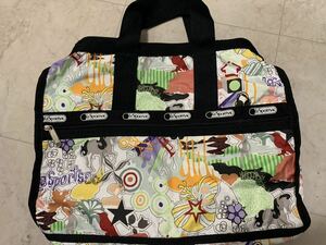 ほぼ未使用★レスポートサック LeSportsac ウィークエンダー　ショルダーバッグ LESPORTSAC ボストンバッグ カラフル トートバッグ　