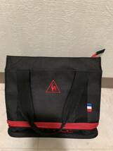 美品★ルコック　2層式ポケット付き　カートバッグ　Le coq sportif GOLF BLACK×RED_画像2