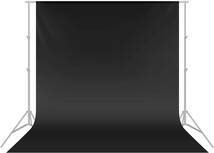おすすめ 黒撮影用背景布 大型 2.8 x 4m 無地 ポリエスター素材 バック_画像2