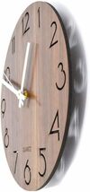 耐久性抜群 壁掛け時計 木製 サイレント連続秒針 透かし彫り アナログ 掛け時計_画像10