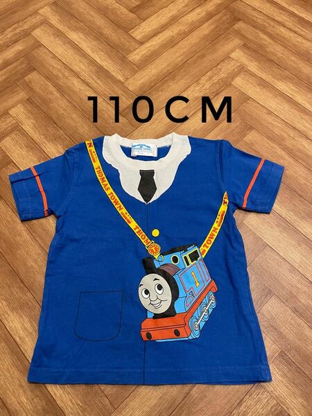 100cm トーマス　機関車　Ｔシャツ　半袖　半袖シャツ　電車　夏　男の子