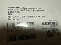 Surface Laptop Studio2 64GB 1TB RTX 4060_画像4