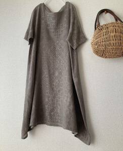 Jurgen Lehl Jurgen Lehl cotton linen... weave long knitted pull over M