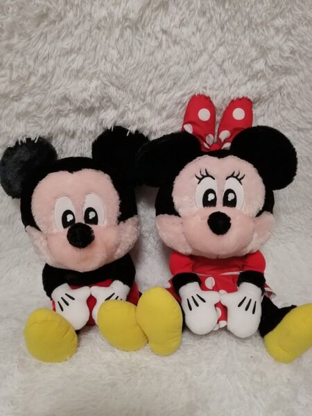 ディズニー♪ミッキー&ミニー♪BIGぬいぐるみ【2種・2個セット】