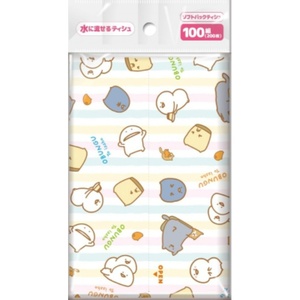お文具といっしょソフトパックティシュ100組 × 300点