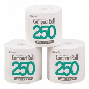 丸富製紙 トイレットペーパー シングル 超長巻250m コンパクトロール個包装 1R×32セット 250597
