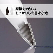 ifeli Apple Pencil用 一体型シリコンカバー付きチップ 高摩擦 (4個入り) ホワイト IFT03NW_画像4