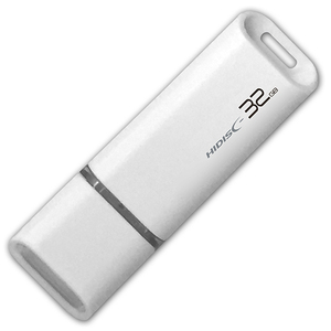 【5個セット】 HIDISC USB 2.0 フラッシュドライブ 32GB 白 キャップ式 HDUF113C32G2X5