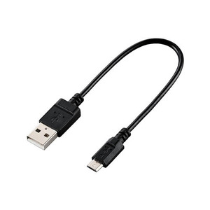 エレコム microUSBケーブル/USB2.0/エコパッケージ/0.15m/ブラック U2C-JAMB015BK