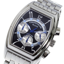 エルジン ELGIN クオーツ メンズ クロノ 腕時計 FK1403S-B ブラック 国内正規品 ブラック_画像1