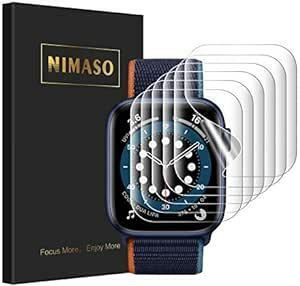 【6枚組】 NIMASO 液晶 保護 フィルム 38 / 40mm Apple Watch series SE / 6 / 5 /