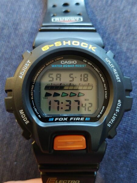 USED CASIO G-SHOCK DW-6600B FOX FIRE ベゼル、電池新品交換済