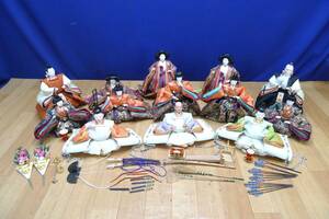 Art hand Auction ■Hina dolls◇13 people, three official ladies/five musical accompaniment/retinue/shicho■, season, Annual event, Doll's Festival, Hina doll