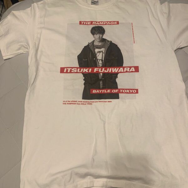 藤原樹(THE RAMPAGE) フォトTシャツ ホワイト 「BATTLE OF TOKYO 