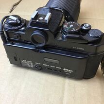 Nikon ニコン FM ブラック MF-12 一眼レフボディ / レンズシリーズE 70-210mm 1:4_画像4