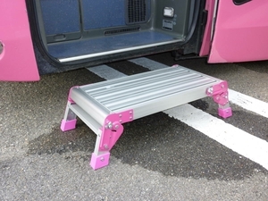  tourist bus * step‐ladder * step * aluminium * light weight pair folding possibility * shipping payment on delivery * high speed bus * nursing entranceway step difference cancellation Wagon car step difference cancellation *nakao,