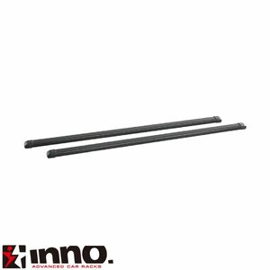 INNO スクエアバーセット 107cm 2本入 水滴の浸入を防止 インナーキャップ付属 INB107BK