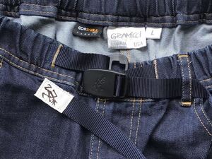  прекрасный товар BEAMS специальный заказ GRAMICCI [5 карман Denim брюки ] L Gramicci GMP-17S137 мужской CORDURAko-te.la индиго climbing брюки 