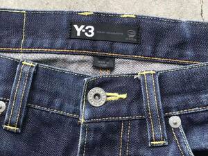 Y-3 インディゴ染め セルビッチ デニムパンツ W30 Yohji Yamamoto adidas Y's for men メンズ ジーンズ 赤耳