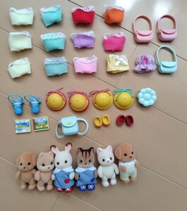  Sylvanian Families младенец кукла 6 body одежда мелкие вещи совместно 