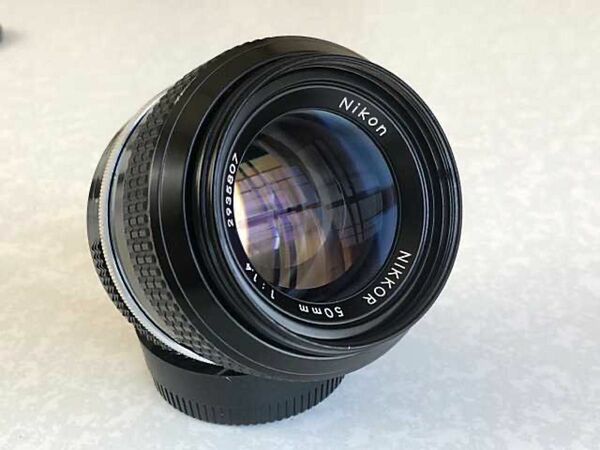 ニコン Nikon NIKKOR レンズ 単焦点レンズ 50mm F1.4 非Ai 明るいレンズ【オールドレンズ】ワンオーナー