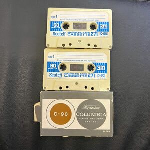 希少カセットテープ　当時物 スコッチカセット27 コロンビアカセットC-90