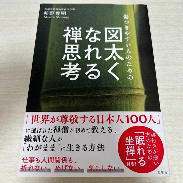 傷つきやすい人のための図太くなれる禅思考 枡野俊明／〔著〕