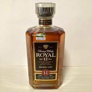 【稀少品・未開封】サントリー　ウイスキー　ローヤル　12年　ブラック　黒　スリムボトル　660ml アルコール分40%