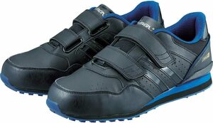[AH-05868] new goods unused goods Simonsimon safety shoes Pro sneakers Magic type steel made . core 25.0cm EEE NS818 black / blue 
