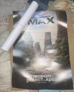 2 pieces set Planet of the Apes King dam /Kingdom of the Planet of the Apes IMAX go in place person privilege A3 Mini poster 