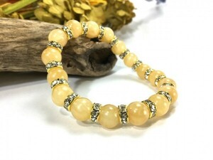 alago Night Power Stone bracele natural stone breath 10mm men's * lady's ( long Dell : Gold ) better fortune .. beads breath 0