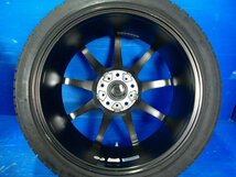 【H】HOTSTUFF CROSS SPEED HYPER EDITION RS9 18インチ 8.5J +55 5H PCD114.3 BRIDGESTONE ブリザックVRX2 245/40R18 2018年製 4本_画像3