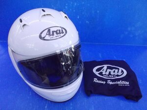 T【439】Arai アライ QUANTUM-J クァンタムJ フルフェイスヘルメット Lサイズ位 ホワイト 2014年製