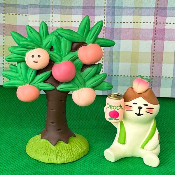 デコレ　コンコンブル　桃の木＆乾杯桃サワー猫　送料無料