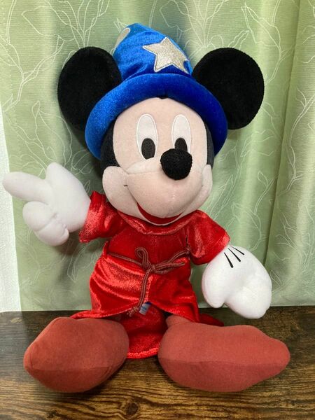 ディズニー　ファンタジア　ミッキーマウス　魔法使いの弟子　ぬいぐるみ　約40cm