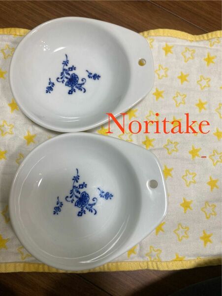 Noritakeノリタケ 小皿２枚 天つゆ入れとんすい 12cmx14cmx高さ2.5cm