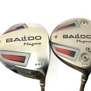 【IE195】(O)ゴルフ クラブ 2点セット BALDO Magma BASILEUS バシリウス FW65 FLEX:S 3/15°■Black CB-46 FLEX:6.7 CRAZY カバー付 中古品の画像4