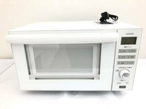 [JN22](O) TWINBIRD Twin Bird microwave oven DR-E852 2018 year made oven / grill function Flat inside white through electric work OK used present condition goods 