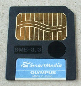 送料無料 OLYMPUS オリンパス 純正 SMART MEDIA スマートメディア 3.3V 8MB 1枚 JAPAN 表記 M-8P D3V10 デジカメでフォーマット済み 即決！