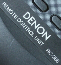 送料無料 DENON デノン CDプレーヤー DCD-755Ⅱ DCD-755 DCD-735 純正 リモコン RC-266 即決！_画像3