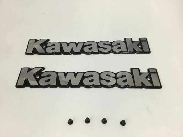 PayPay 送料無料 ■ KAWASAKI Z400GP Z400FX Z400J Z500 Z550GP タンク エンブレム (シルバー) 新品