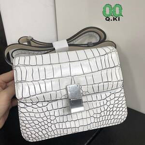  rare vanilla spring. beautiful goods mat finishing crocodile wani leather genuine article lady's bag center taking . shoulder bag shoulder .. many color equipped 