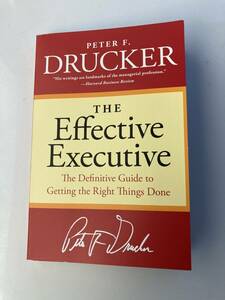 【美品】ドラッカー The Effective Executive 送料込み　経営者の条件 原本