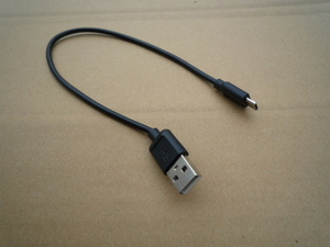 c1843【USB配線】中古品◆長さ約26㎝・差し込み口約7㎜