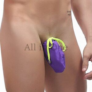 91-161-7 gloss gloss lustre pe varnish cover . ultra sexy [ purple,L size ] man men's ero Brief pants under wear sea bread.e