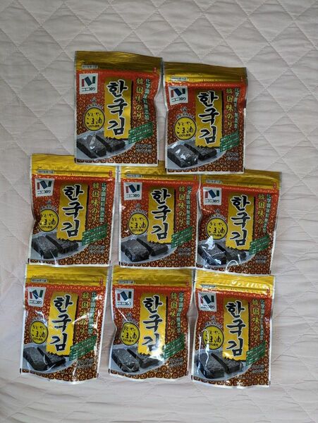 ニコニコのり 韓国味のり 化学調味料無添加 1袋（8切 40枚）×8袋